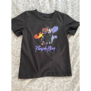 Prince Purple Rain Toddler T-Shirt Black 2T Official Merch